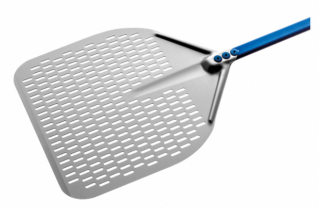 GI Metal Aluminium Rectangular Perforated Pizza Peel - Azzurra Line GI Metal Aluminium Rectangular Perforated Pizza Peel - Azzurra Line