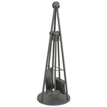 Fireside Companion Set, Teepee Companion Set  Sturdily made with high quality materials, the Teepee Companion Set is perfect for day to day use. It includes a poker, hearth brush and shovel, all of which hang from a unique, contemporary tepee style stand.