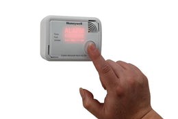 Honeywell carbon monoxide alarm is Sealed for life lithium battery operated, free standing or wall/ceiling mounted CO alarm with test/hush button, fault, alarm and ventilate visual indicators and audible 90 dB at 1 m alarm.