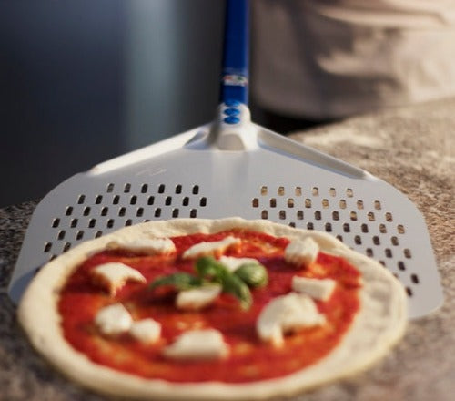 GI Metal Aluminium Rectangular Perforated Pizza Peel