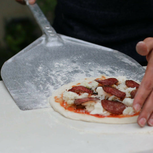 GI Metal Raw aluminium Rectangular pizza peel