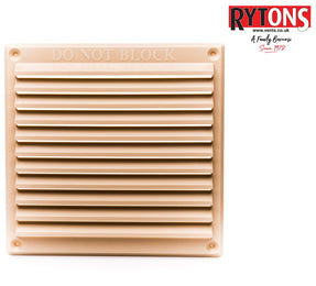 6×6 Louvre Ventilator - Sand/Buff