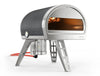 Grey Roccbox comes with oven, gas burner, gas regulator, pizza peel, bottle opener and user manual/recipe book by Gozney