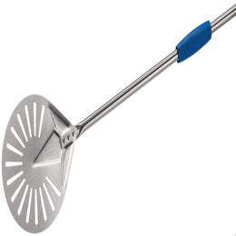 Azzurra Stainless-Steel Round Perforated Small Pizza Peel