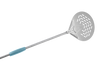 GI Metal Aluminium Round Perforated Pizza Peel - Evoluzione Line