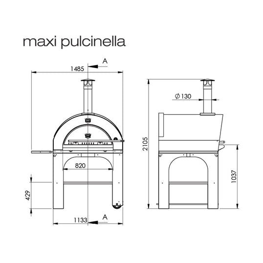 Clementi Pulcinella Wood Fired Pizza Oven