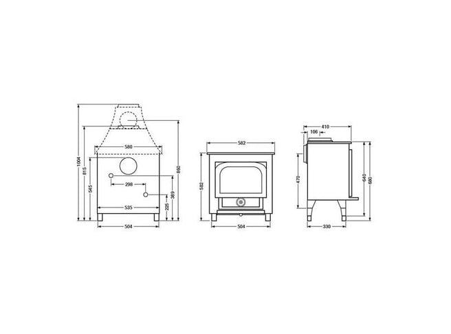 Clearview Vision 500 Wood Burning / Multifuel Stove