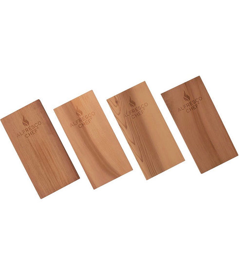 Cedar Wood Grilling Planks (Set of 4) by Alfresco Chef