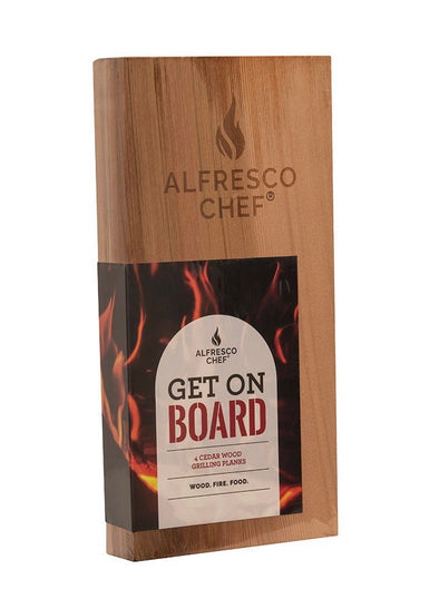 Cedar Wood Grilling Planks (Set of 4) by Alfresco Chef