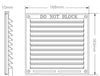 Products 6×6 Louvre Ventilator - White