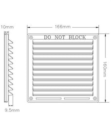 Rytons 6×6 Louvre Ventilator