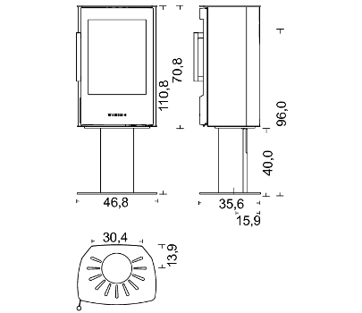Wiking Miro 2 Pedestal Stove